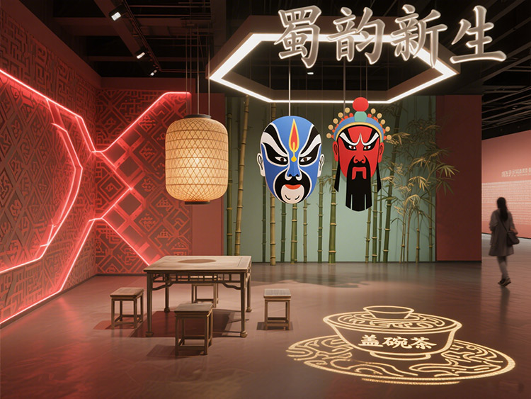 蜀韵新生：成都展厅设计中的川西文化符号解码
