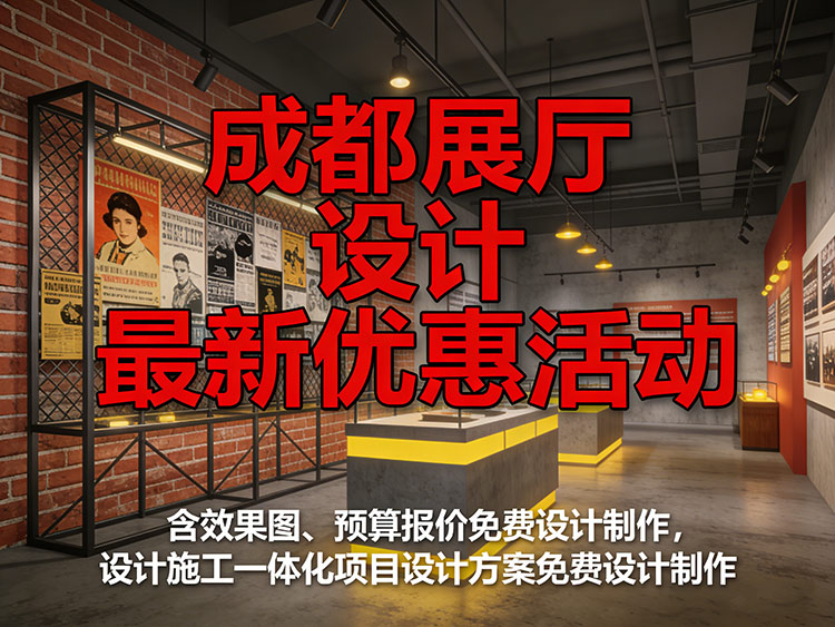 【0元设计】成都展厅优惠来袭！概念图+报价单免费领，设计施工一体化更省心！ | 成都数字展厅