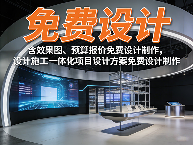 成都展厅设计0元启动：免费定制概念方案+效果图+预算报价，设计施工一体化免单