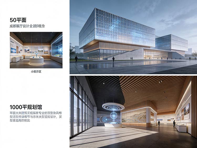 从50㎡到5000㎡：成都展厅设计全类型方案解析（含企业文化馆/产品馆/规划馆）